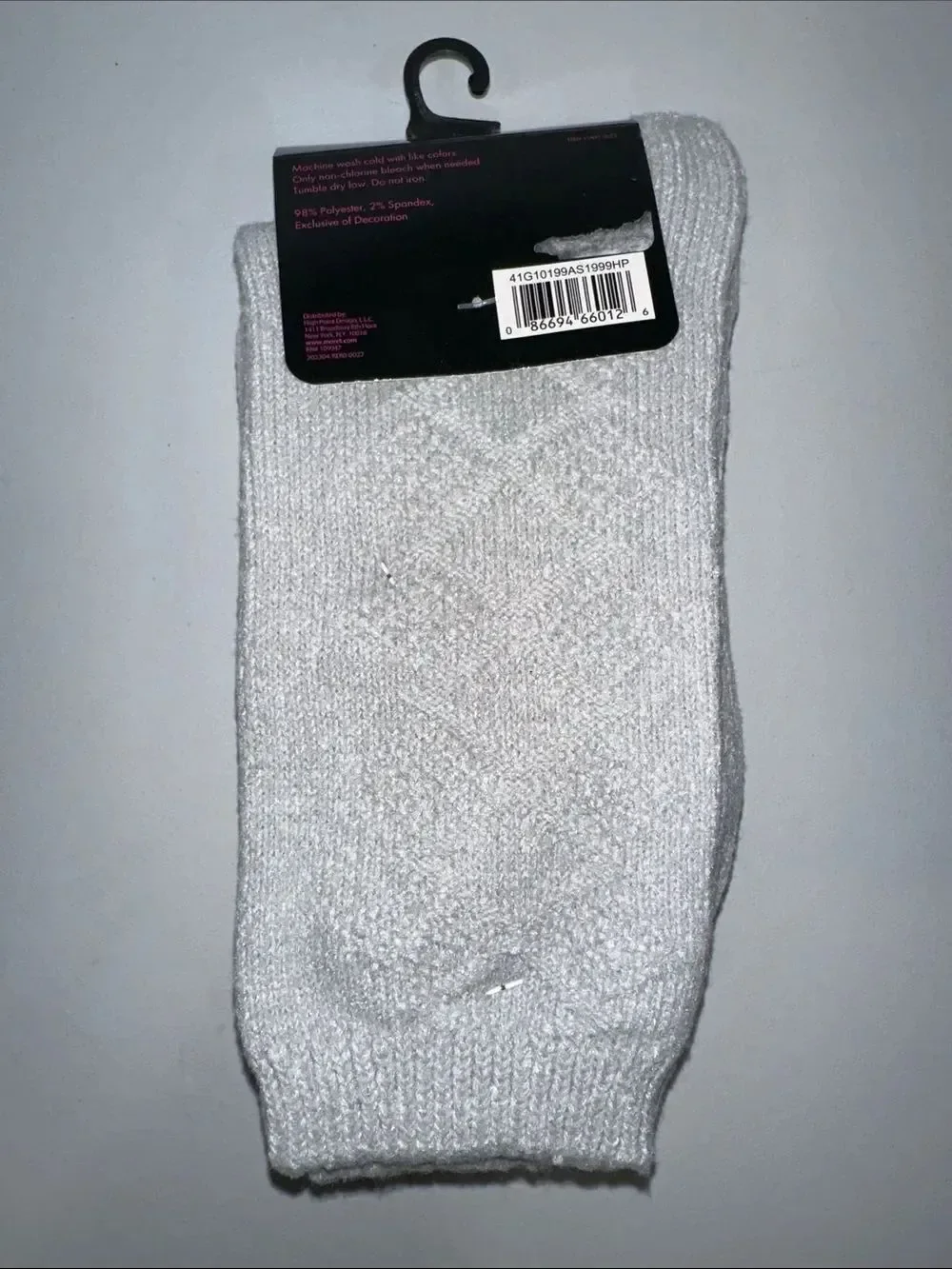sugar Ladies Blush Pink Silver Gray Knit Super Soft Cabin Socks 2 pairs